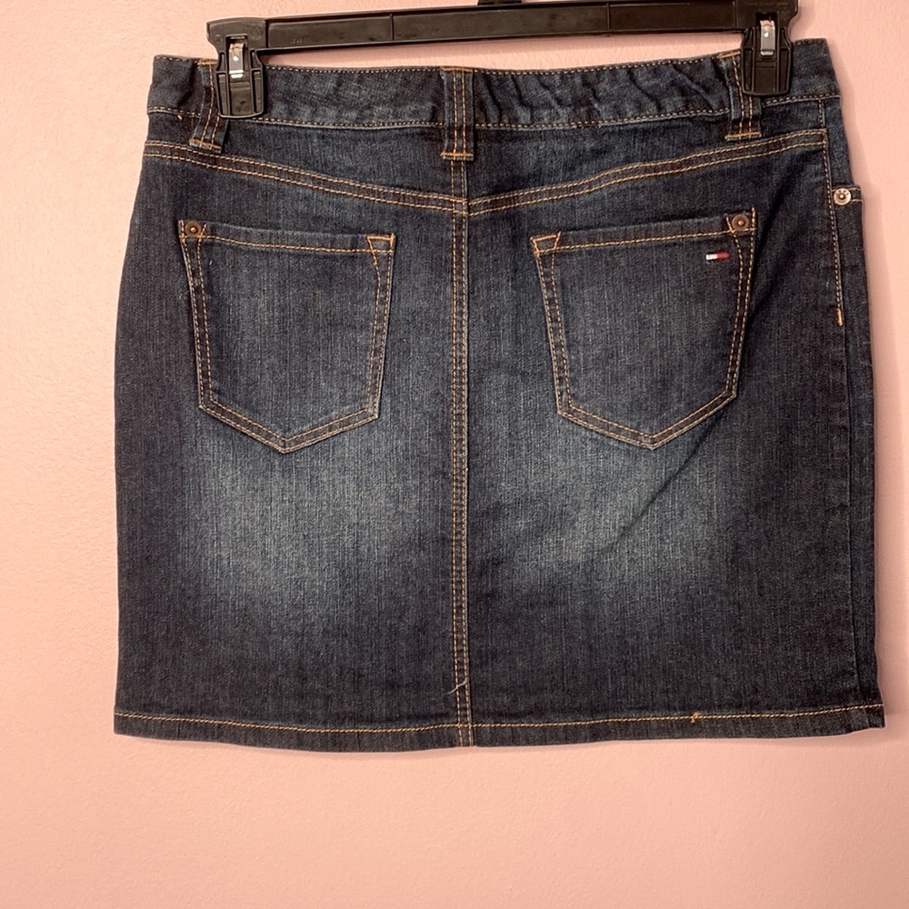 Tommy Hilfiger Denim Jean Mini Skirt Size 6 - Picture 2 of 6